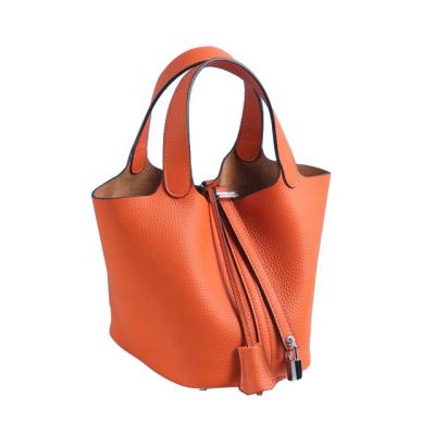 China Fashion whip bucket 2 in 1 bag sets for girls fashion shoulder diagonal genuine leather handbag for women for sale