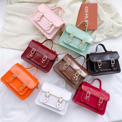 China Cheapest Mini Bag Fashion Promotional Color Crocodile Children 76 Small Pinch PU Cross - Body Bag Ladies Top-handle Handbags Little Girls Purse for sale