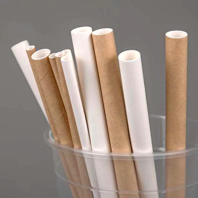 China Disposable Drinks Cinema Straw Deal Food Grade Packing Paper Direct Material Disposable Paper Straw for sale