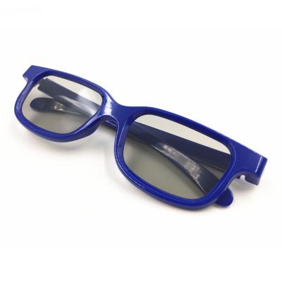 China Versatile stereoscopic 3D glasses for regular cinemas style glasses black and blue options 50