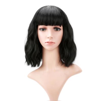 China Cheap Women's Thick Straight Soft Barely Shedding Heat Resistant Synthetic Wigs For Black Women for sale