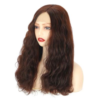 China Cheap Wholesale Synthetic Soft Thick Sheer Wave Lace Front Partly Loose Loose Deep Wigs Barely Loose Synthetic U Part Wigs for sale