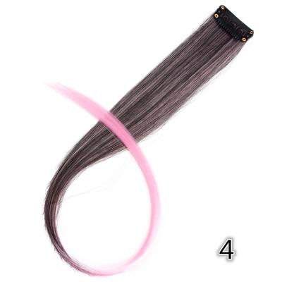 China Smooth Gently Barely Shed Ombre Russian Rose Synthetic Clip In Hair Extension for sale