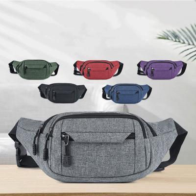 China Water Proof Women Waist Bum Bag Belt Money Pouch Wallet Zipper Travel Increasing Large Waterproof Casual Canvas Fanny Pack Phone Cotton for sale