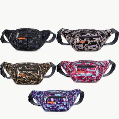 China Newest Water Proof Hot Selling Waterproof Portable Nylon Fanny Pack Camouflage Sport Waist Bag Stylish for sale