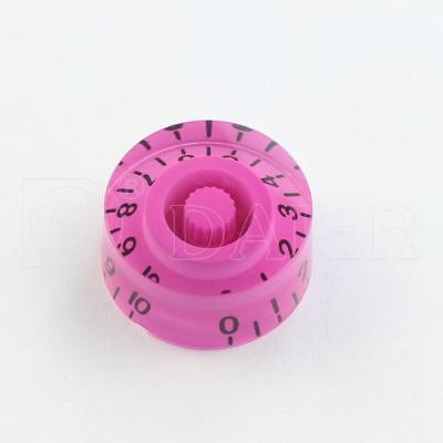 China Plastic Guitar Bass Knob Tone Control Knob Transparent Skirted Top Hat Speed ​​Guitar Volume for sale