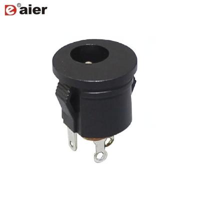 China 2.5mm Residential/General Purpose 3 Pin Female Panel Mount Screw Audio Kit Snap 2.1mm Nut DC Plug for sale