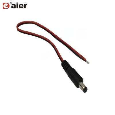 China Residential/General Purpose Red & Black 5.5mm x 2.1mm Solder Wire Male & Female DC Power Connector for sale