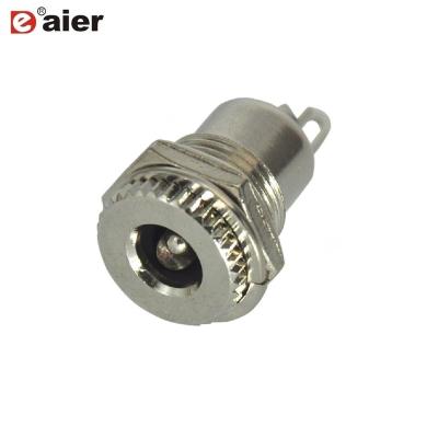 China 2.1 mmx5.5 mm DC Power Jack Socket Threaded Female Residential / General Purpose DC Power Connector for sale