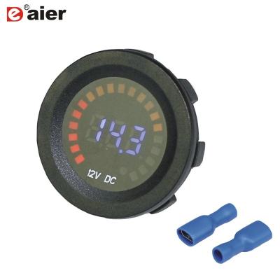 China Marine Car Motorcycle Truck Boat RV 12V DC Voltmeter Digital Color LED Display Car Test Volt Meter Voltage Scale Meter Scale Gauge Battery for sale