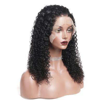 China Wholesale 150% Deep Wave Lace Front Human Hair Wigs 13X4 Pre Plucked Remy Brazilian Kinky Curly Lace Frontal Wigs For Black Women for sale