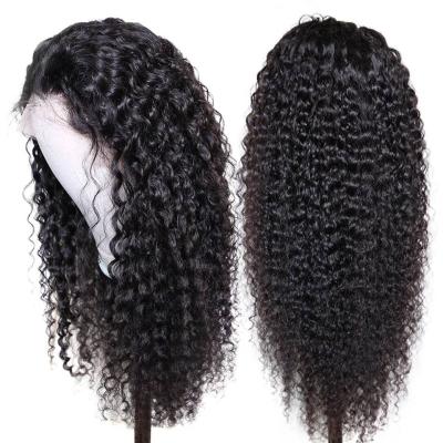 China 100% Curly Curly Hair Frontal Wig For Indian Hair Raw Unprocessed Front Lace Wigs Curly Curly Colored Women for sale