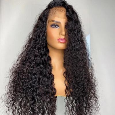 China Wholesale Brazilian Water Wave Lace Front Wig, Unprocessed Lace Front Wigs For Black Women Remy Hair 13*4 Water Wave Virgin Hair for sale