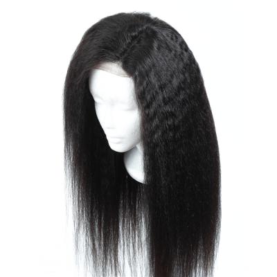 China Curly Straight Cuticle Aligned Virgin Hair Lace Front Brazilian Yaki Straight Wig Free Sample Human Hair Lace Front Wig for sale