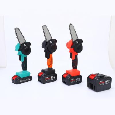 China Cutting Chainsaw Mini Brushless Cordless Lithium Battery Portable Power Cutting Wood Chainsaw for sale