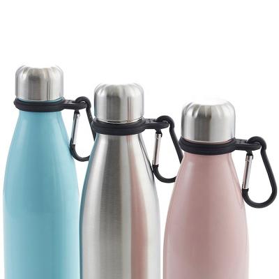 China Durable Silicone Bottle Grip Carry Carabiner For Water Bottle Holder Sport Kettle Loop Hook for sale