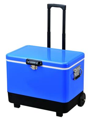 China Sustainable cooler 54QT box with handle and wheels for sale