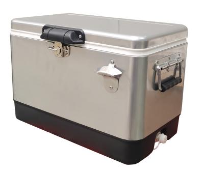 China 25 L Stainless Steel Viable Marine Coolers Large Metal Cool Box for sale