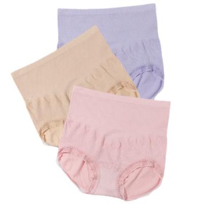 China Antibacterial Warm Wholesale Cotton High Briefs Soft Comfortable Panties Plus Size Women Underwear for sale