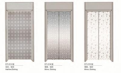 중국 스테인리스 엘리베이터 예비 품목은 엘리베이터 문 2400mm 고도 판매용
