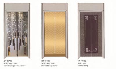 중국 황금 가는선을 식각하는 거울을 가진 큰 엘리베이터 교체 부분, 상승 차문 판매용