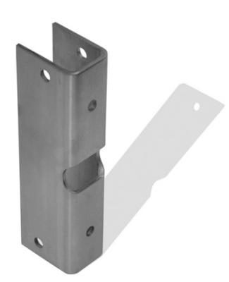 China Silver Metal Machining Parts Heavy Duty Metal Angle Brackets Sandblasting Surface for sale