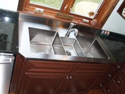 China Custom Stainless Steel Parts Metal Kitchen Sink , Stainless Steel Fabrication For Household Tool for sale