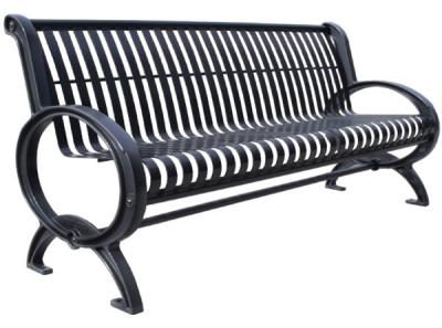 China Customized Stainless Steel Outdoor Bench Metal Garden Furniture Corrosion Resistant for sale