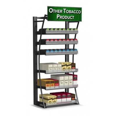 China Steel Frame Cigarette Display Cabinet Overhead Cigarette Dispenser For Smoke Shop for sale