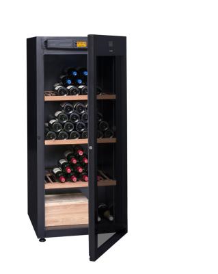 China Metal Wine Storage Cabinet , Climadiff DVA180G Wine Bottle Cabinet With Humidity Display for sale