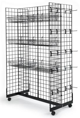 China Supermarket Snack Display Rack , Metal Hanging Display Racks For Retail Stores for sale