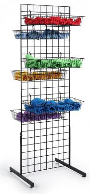 China Black Candy Bar Display Rack , Metal Wire Racks For Displaying Merchandise for sale