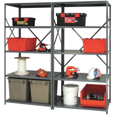 China 20 Gauge Steel Industrial Shelving Racks , 5 Shelf Metal Storage Rack for sale