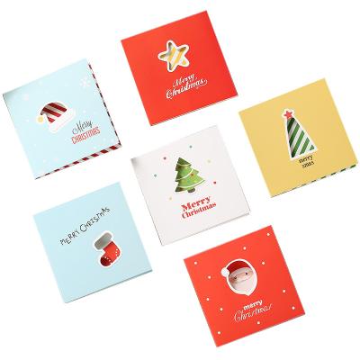 China Europe Bulk Cheap Christmas Greeting Cards Set Discount Christmas Cards With Envelope for sale