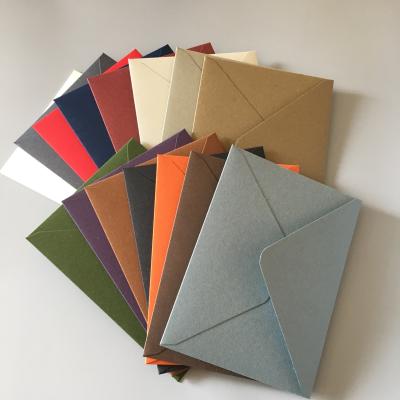 China Free Sample 15 Gift Wrap Envelopes 265g Stock Plain Cotton Colors Available Thick Paper Envelope 14*19cm For 5x7 Invitation Cards for sale