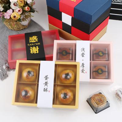 China Recycled Materials Factory Price Cookie Paper Box Empty 6 Slot Kraft Cake Packaging Drawer Box for sale