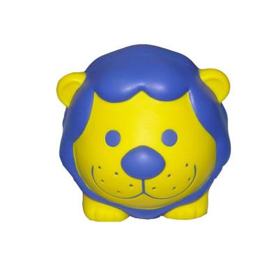 China Custom Promotional Toy 2020 New Style PU Foam Lion Shape Anti Chill Ball Toy With Key Chain for sale