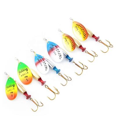 China Metal Ready To Board Artificial Metal Fishing Hard Lures Spoon Sipnner Baits for sale