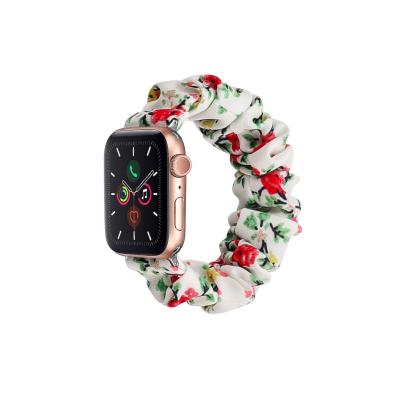 China Stylish Style Elastic Multiple Colors Elastic Scrunchie Watch Bands For Apple Watch Series 1/2/3/4/5/6/SE for sale