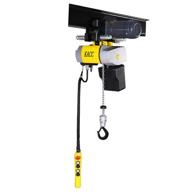 China KACC popular product good quality 1ton electric chain hoist with trolley DCH025-GM-1T for sale