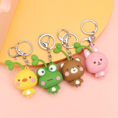 China Free Samples 2D/3D Soft Rubber PVC Keychains Ring Custom Designer Logo PVC Silicone Key Chain for sale