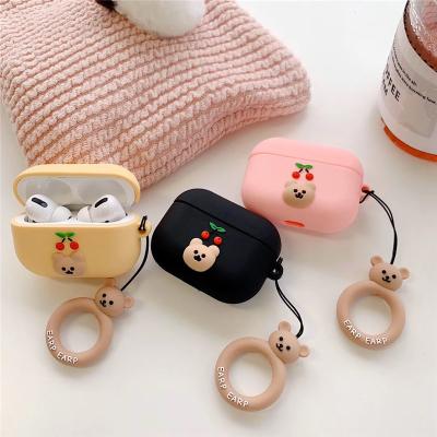 China For Hot Selling 3D Ins 3D Air 1/2 Air 1/2 Pods Cute Wireless Earphone Pod Cartoon Halloween Pumpkin Earphone Handbag Case Shockproof Silicone Case Pro protect case for sale