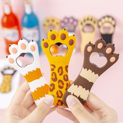 China OEM PVC Fridge Magnet Cover Beer Bottle Small MOQ 3D Cartoon Eco-friendly Wholesale Custom Multi Function Viable Lovely Rubber Opener for sale