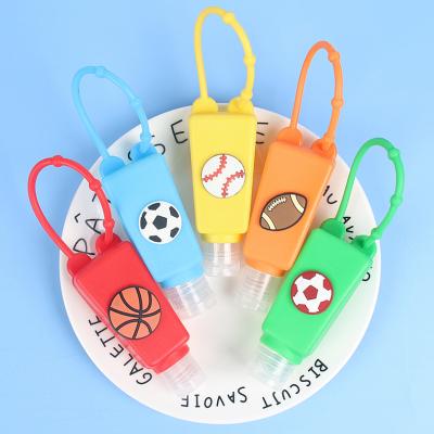 China Factory Child Safe OEM Customized Designer 30ml/40ml/50ml Waterproof Cartoon Silicone Animal Travel Labels Hand Sanitizer Bottle Holder Cover for sale