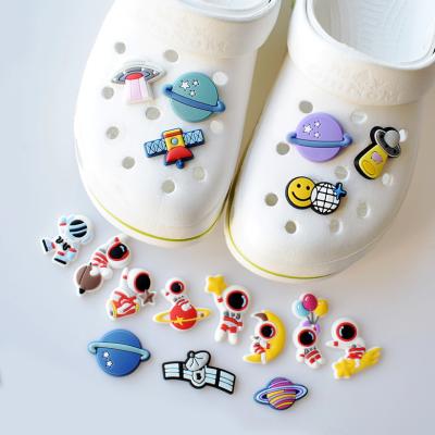 China Eco-Friendly Promotion Custom Cartoon Eco-Friendly Customized Logo Soft Rubber PVC Scraper Shoes Charms Accessories DIY Shoes Decoration for sale