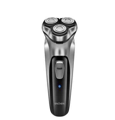 China Eco-friendly Electric Triple Blade Enchen Beard Shaver Men Rechargeable For Face for sale