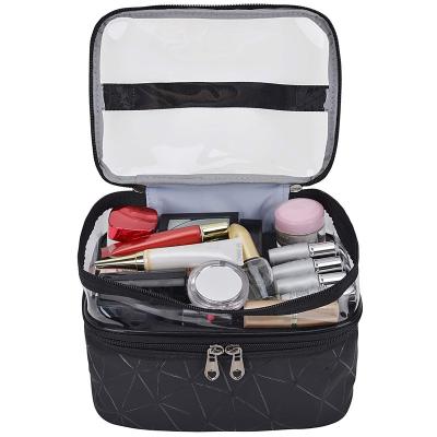 China Fashion Private Label Custom Design Makeup Cosmetics Bags With Zipper Toiletry Travel Makeup Bag for sale