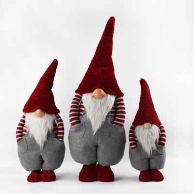 China 2021 Faceless Rudolph Doll Dwarf Elf Stuffed Gnome Ornaments Christmas Handmade Red Christmas Gifts Navidad Decoration Festival For Home Decor for sale