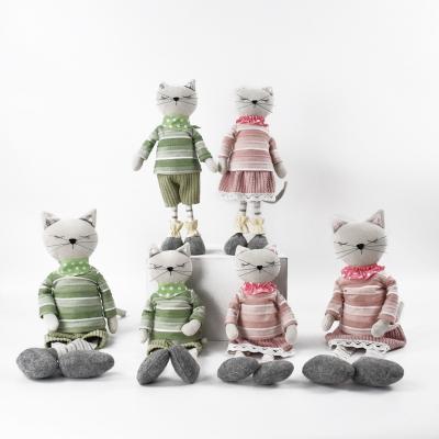 China Custom Stuffed Animals Handmade Cat With Long Arms And Plush Long Legs Homemade Decoration Gifts for sale