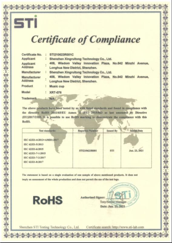 RoHS - Dongguan Xingruida Electronic Technology Co., Ltd.